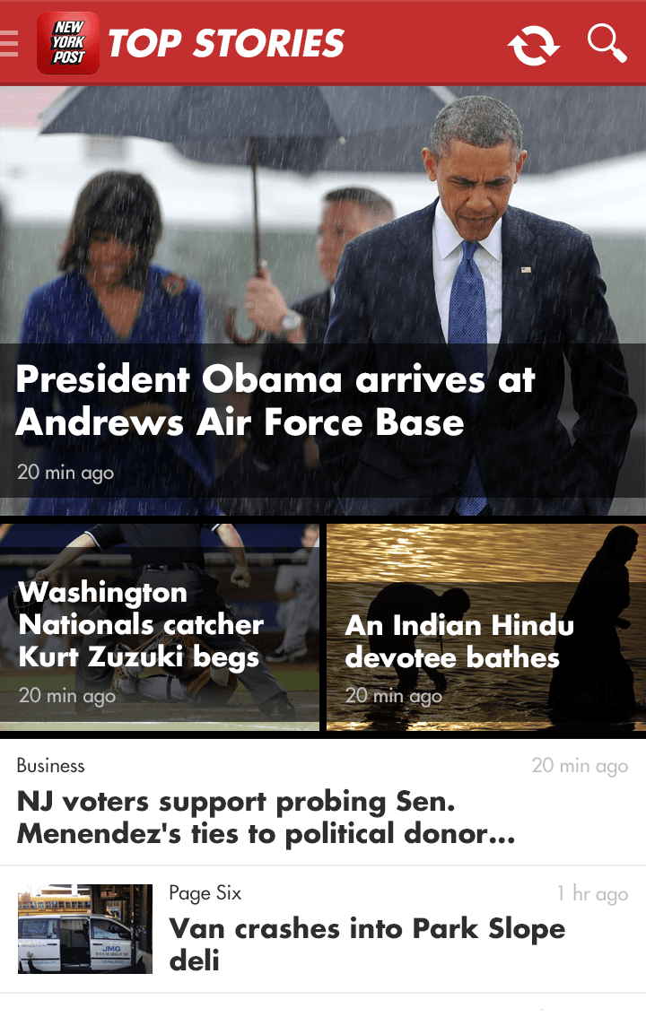 The NY Post News & Media screen 1