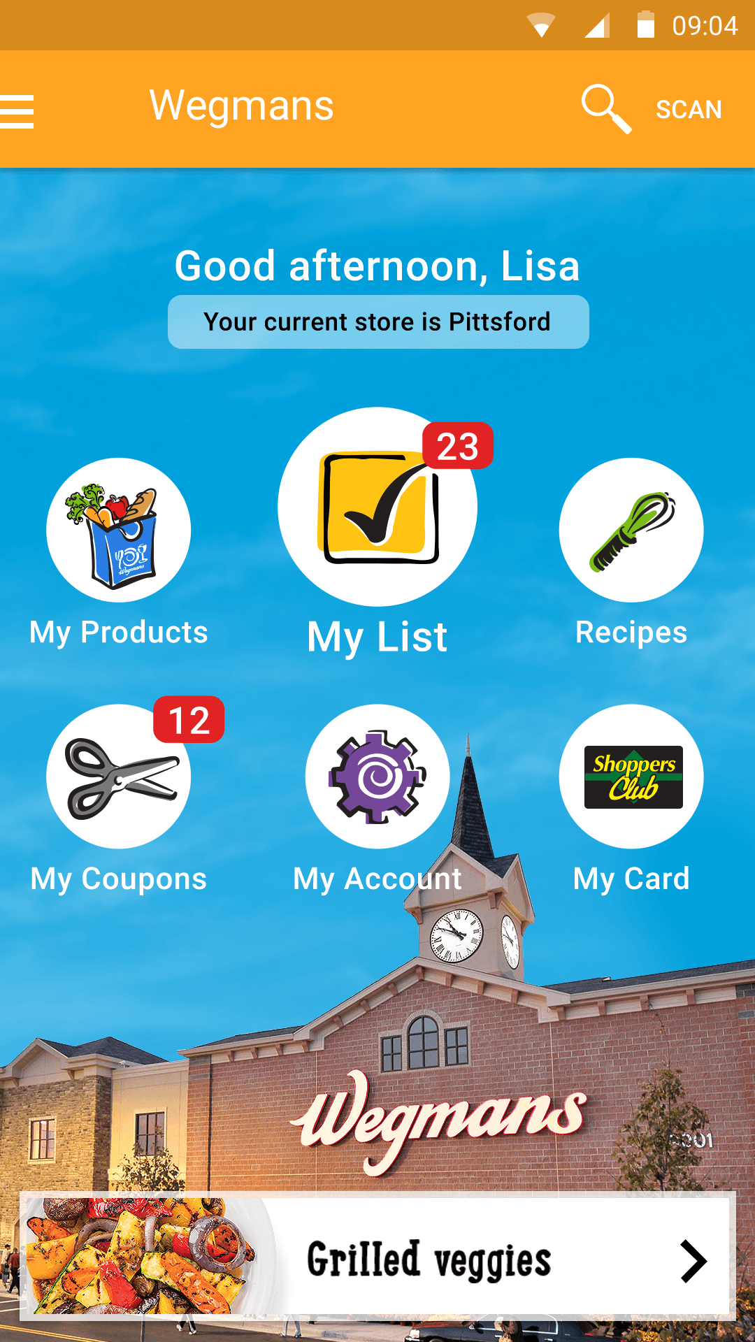 Wegmans Mobile Retail Experience screen 3