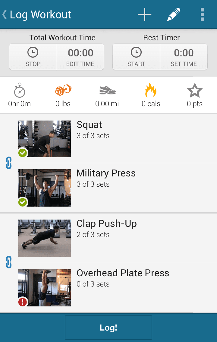 WeightTraining.com Fitness App screen 4