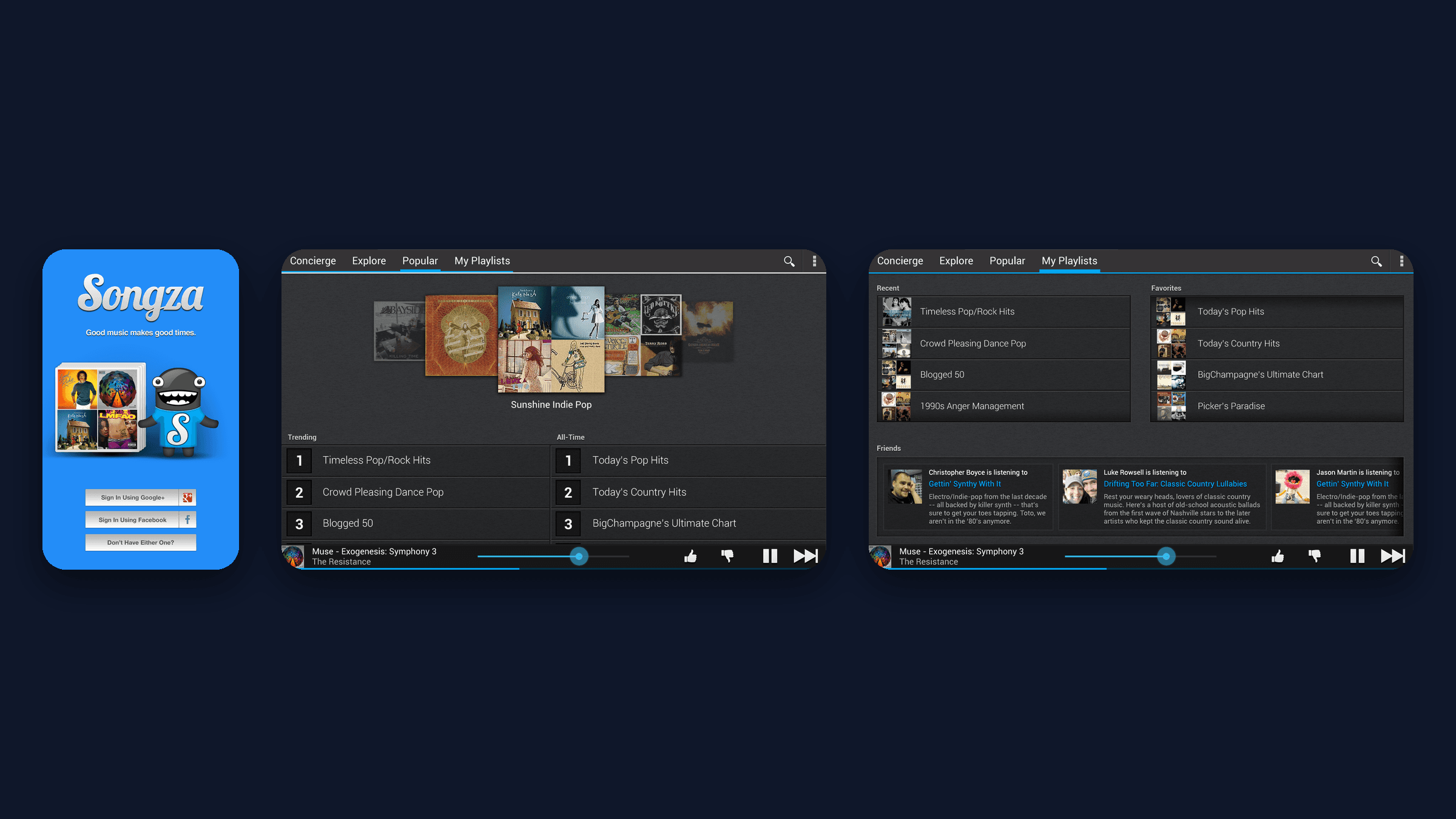 Songza Music Streaming App